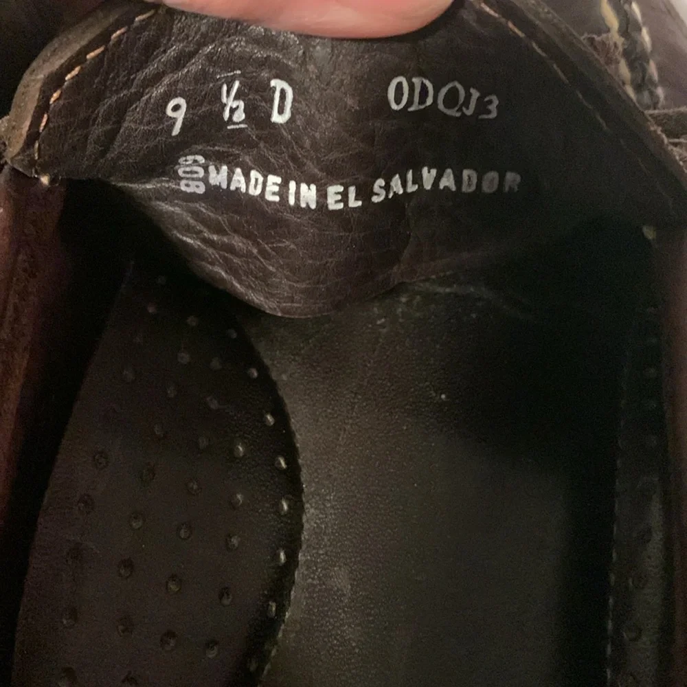 L.L.Bean lace up leather loafers. Size 9 1/2D